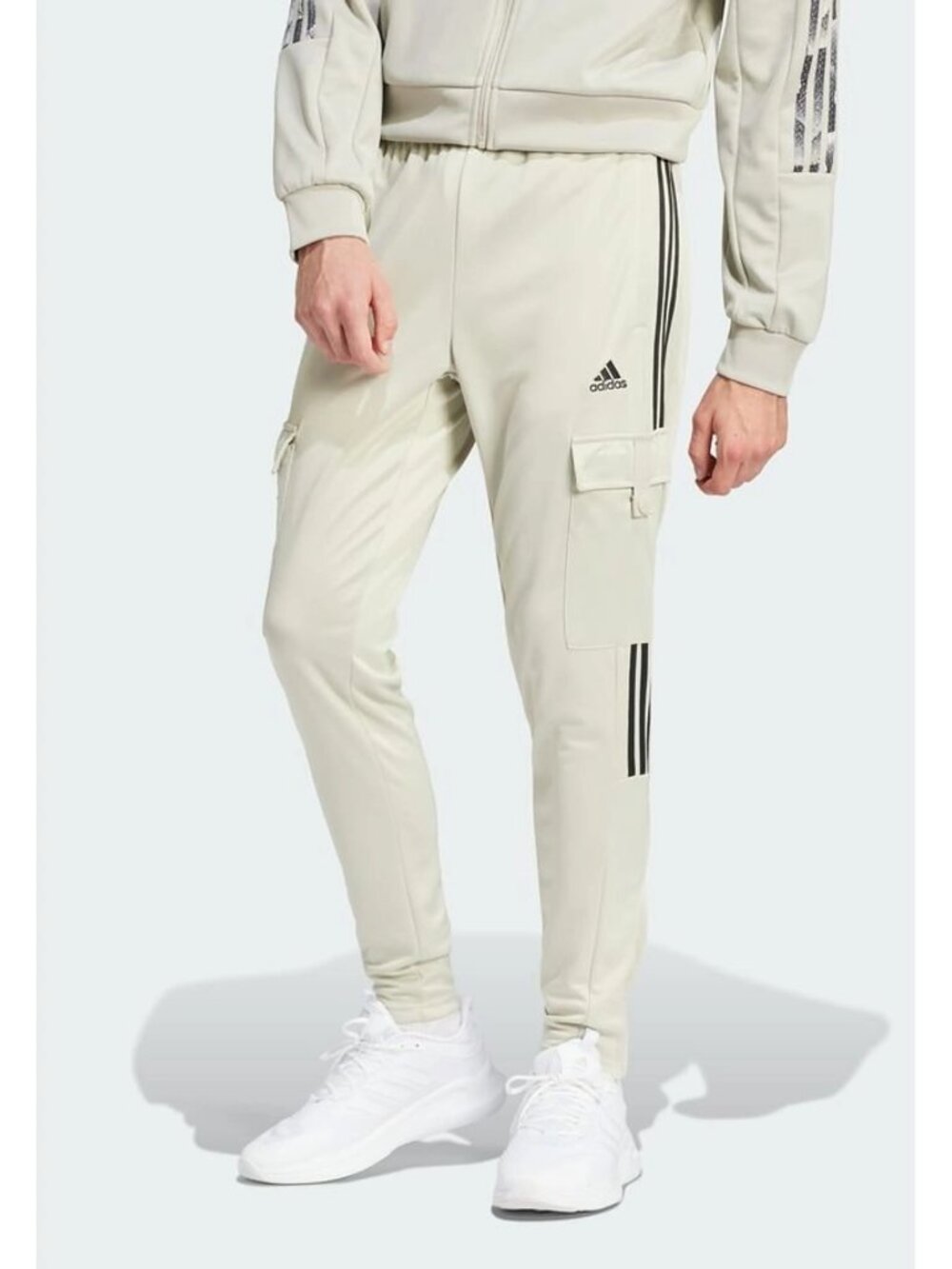 NWT Adidas Men's Tiro Aeroready Cargo Track Pants MAGIC BEIGE XL FOOTBALL SOCCER - Picture 4 of 5
